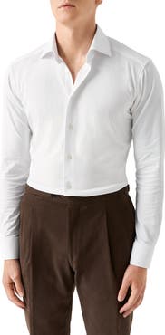Eton Slim Fit 4Flex Stretch Jersey Dress Shirt