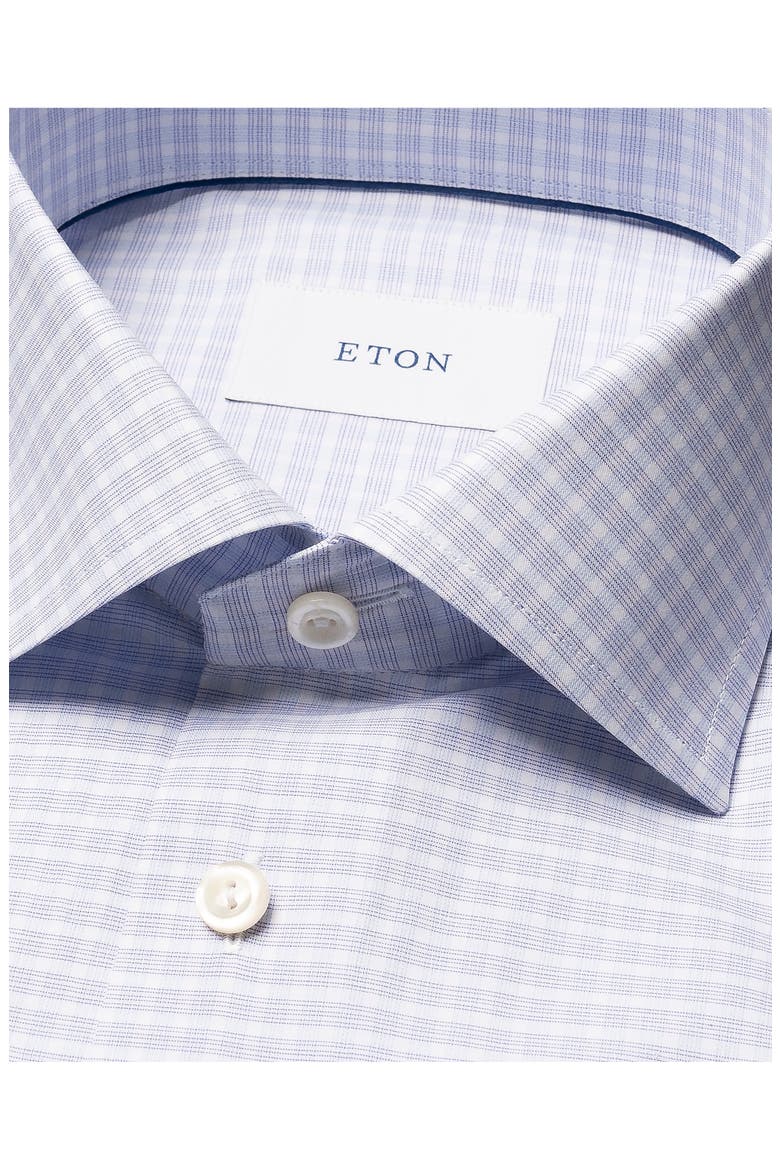 Slim Fit Check Fine Cotton Twill Dress Shirt, Alternate, color, MEDIUM PURPLE