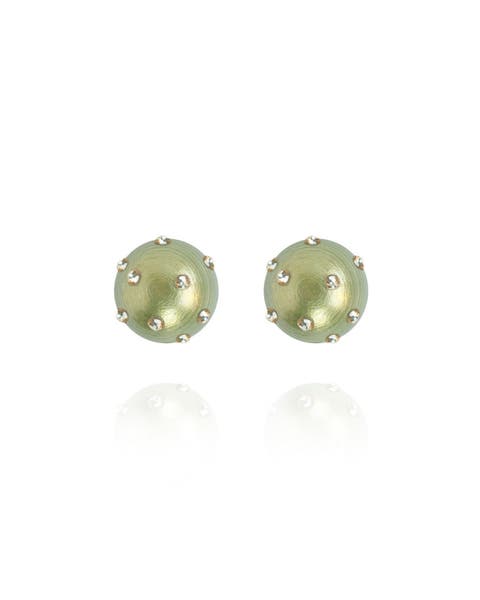 Gaia Jet Petite Earrings