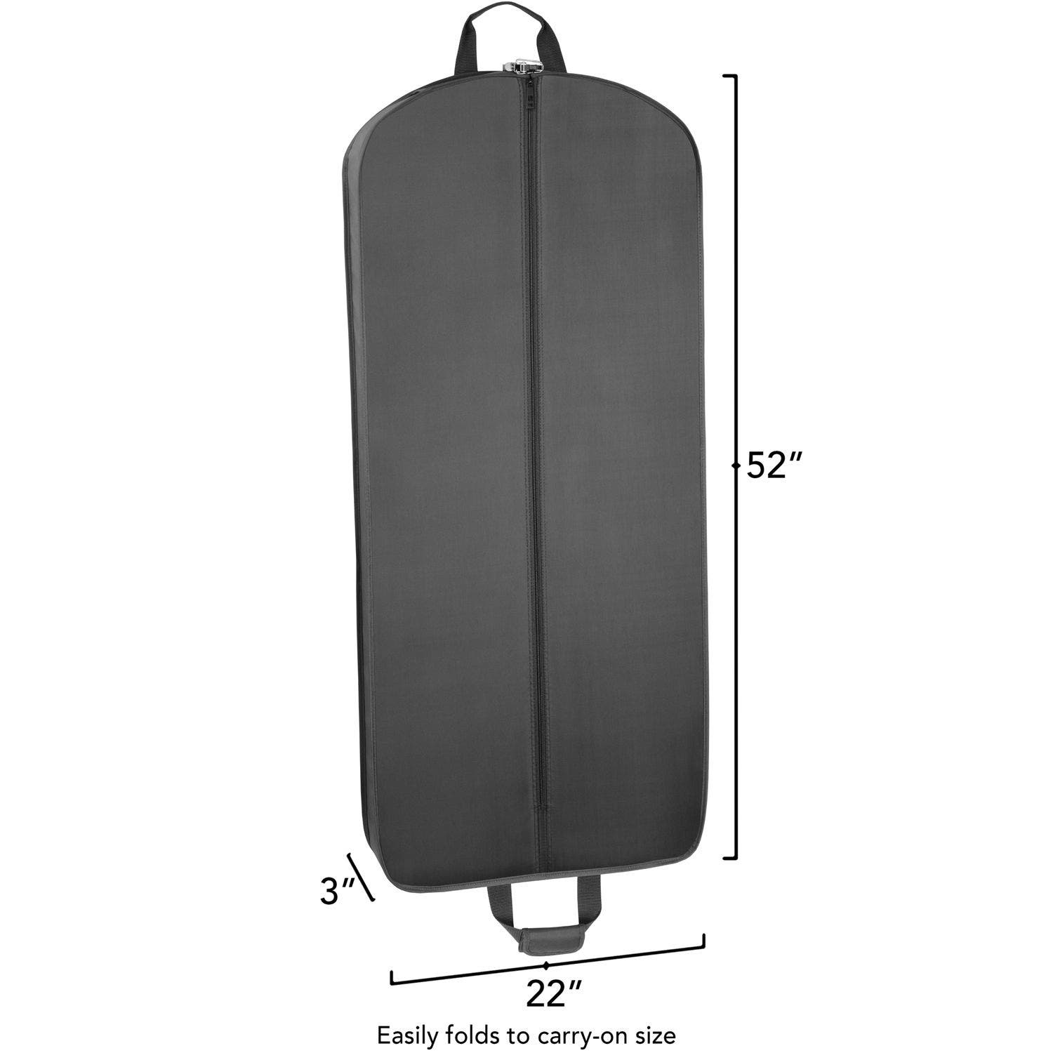 Wallybags 52" Deluxe Travel Garment Bag, Alternate, color, Black