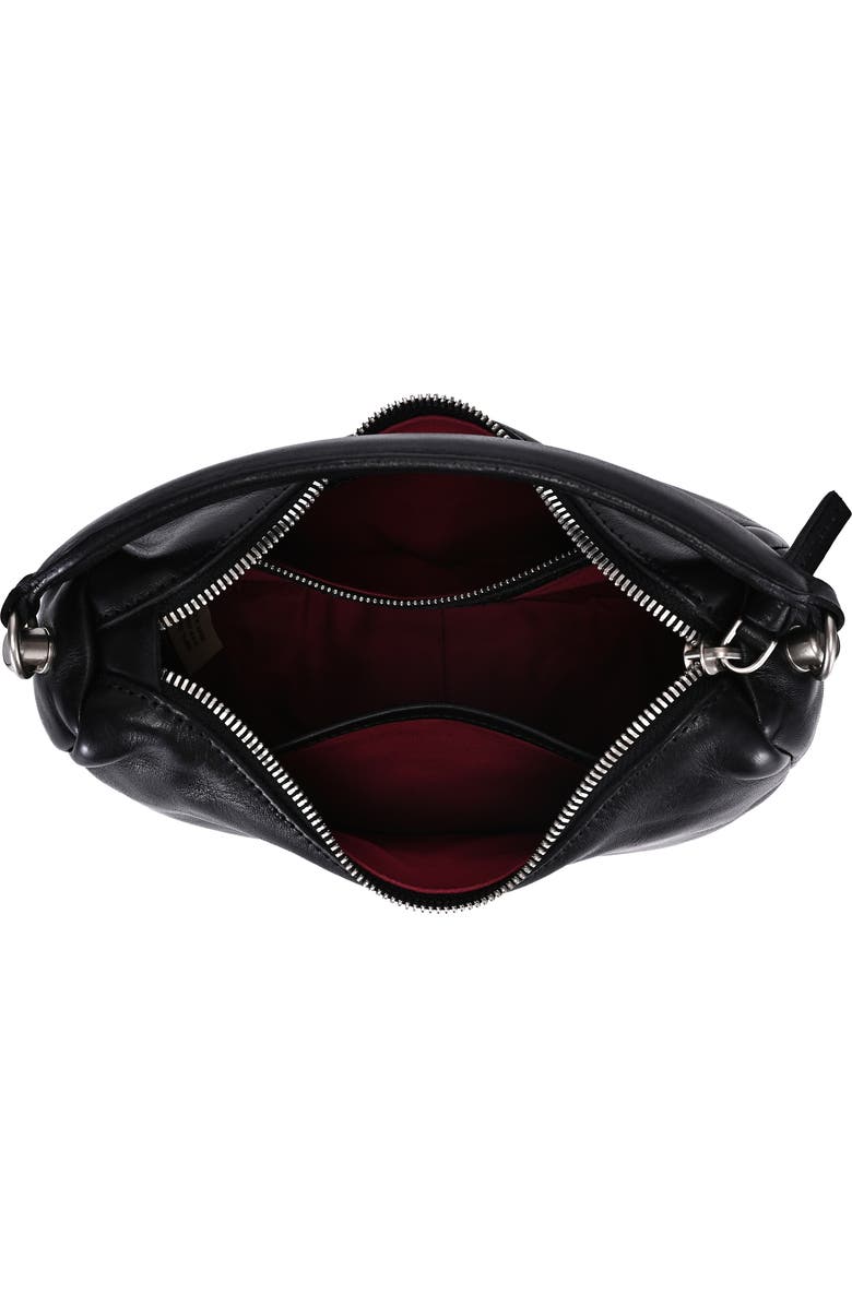 OLD TREND Dahlia Genuine Leather Soft Everyday Hobo Bag, Alternate, color, Black