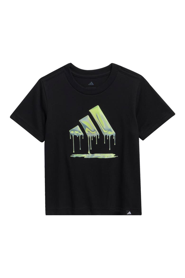 Kids' Chrome Drip Graphic T-Shirt, Main, color, BLACK W/ GREEN