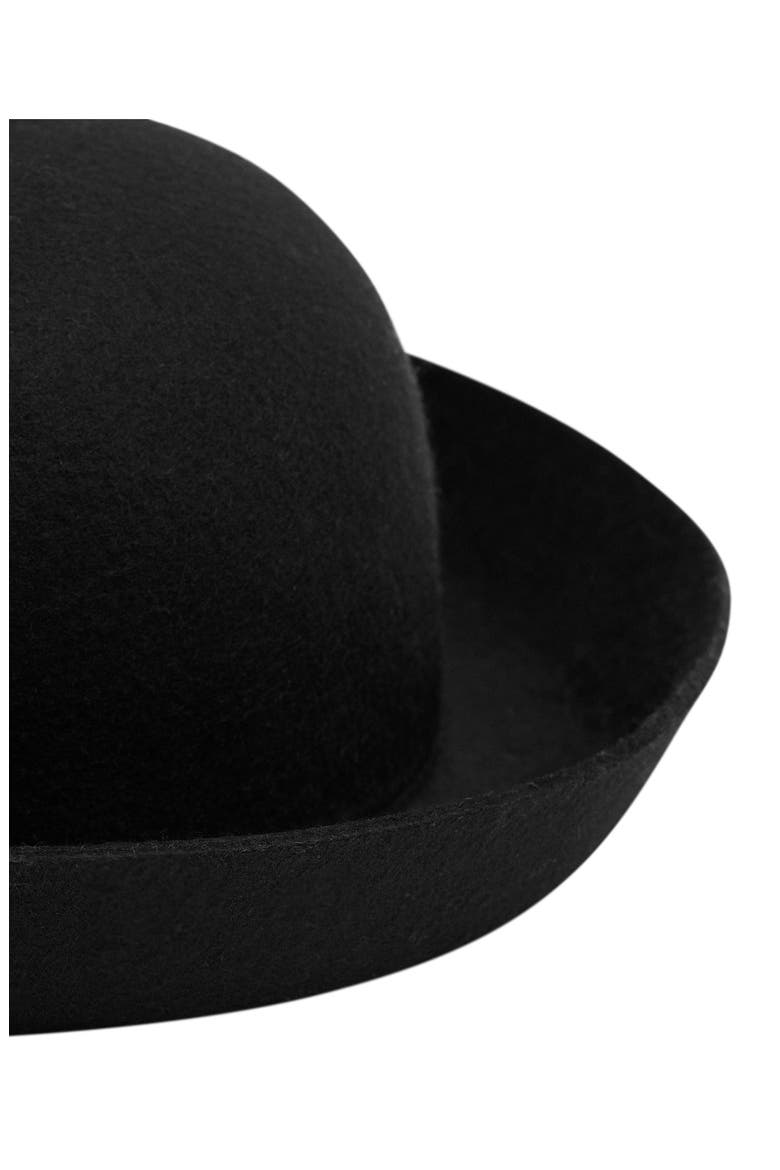 Wool Bowler Hat, Alternate, color, BLACK