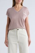 Bobeau Whipstitch Pocket T-Shirt