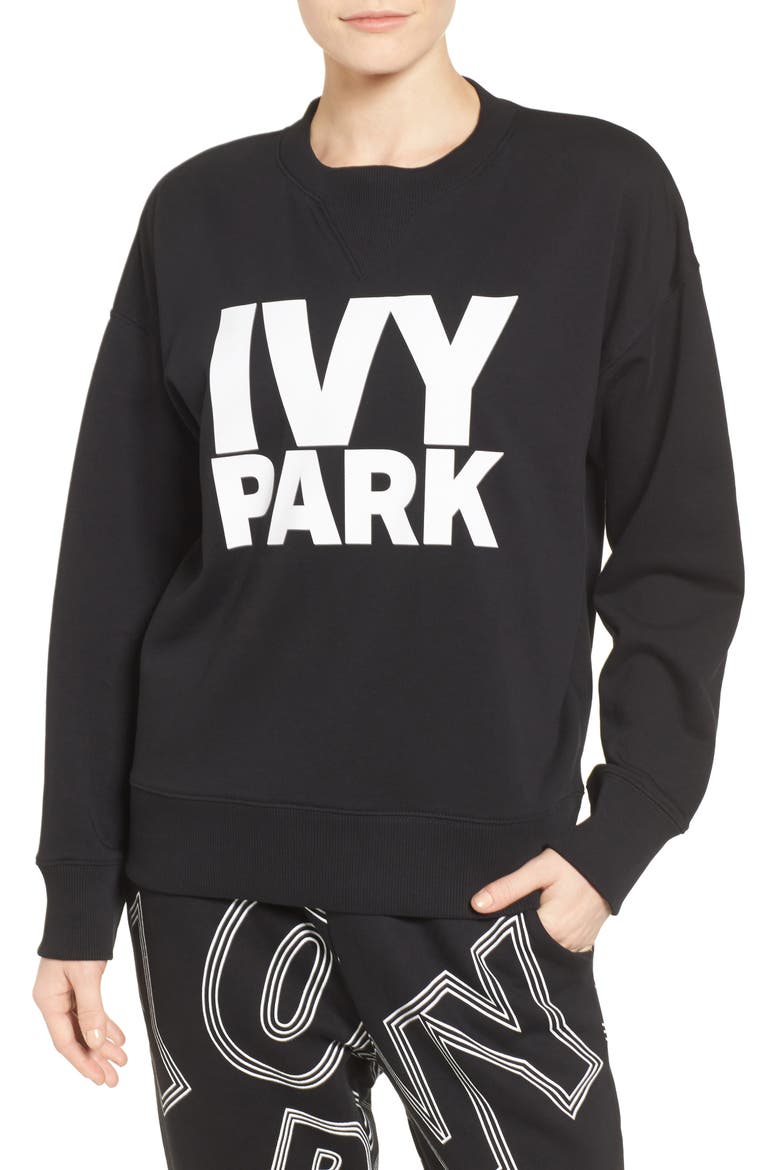Logo Sweatshirt, Main, color, BLACK
