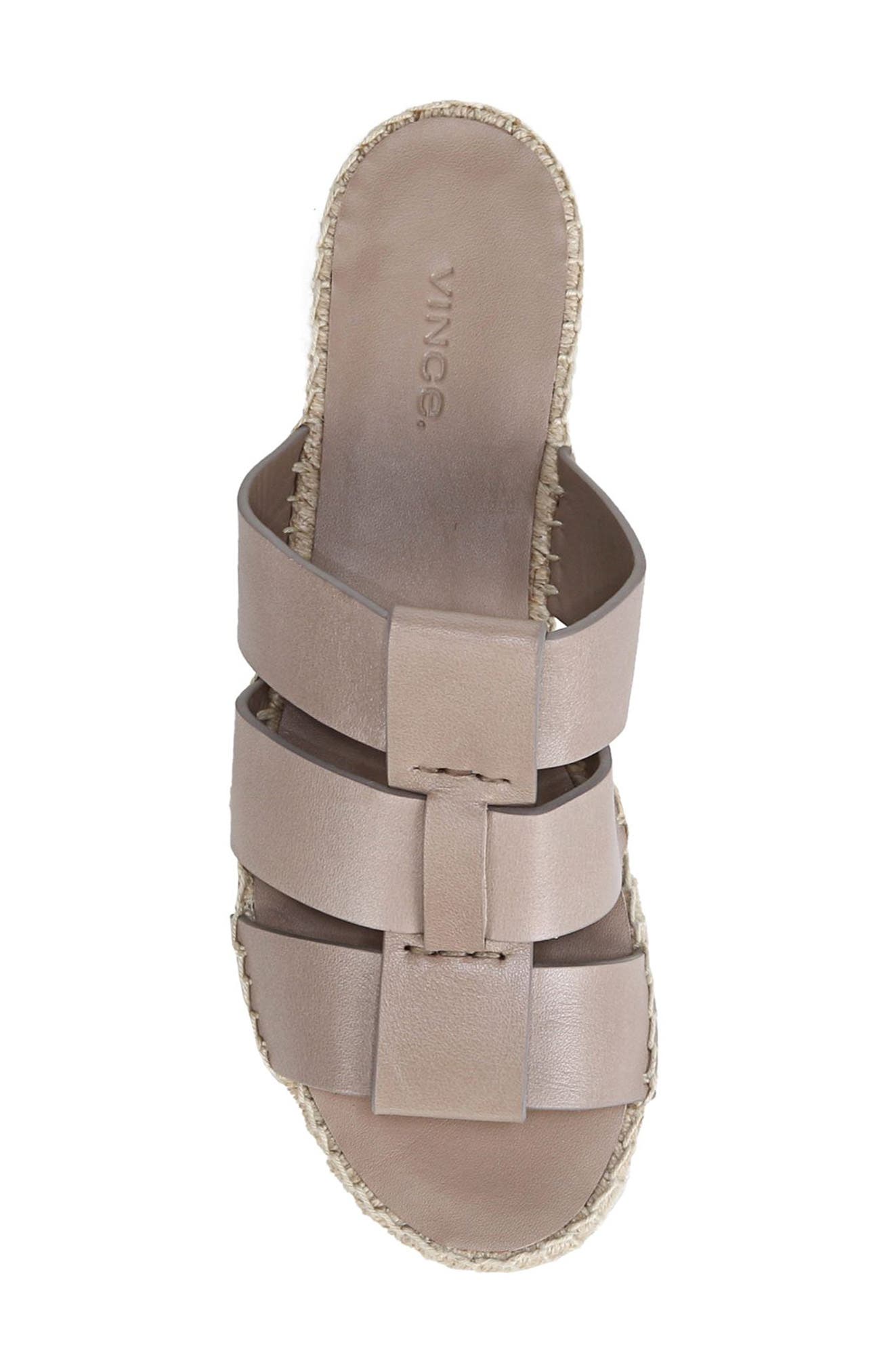 Sabella Espadrille Platform Wedge Sandal, Alternate, color, DARK BRAN