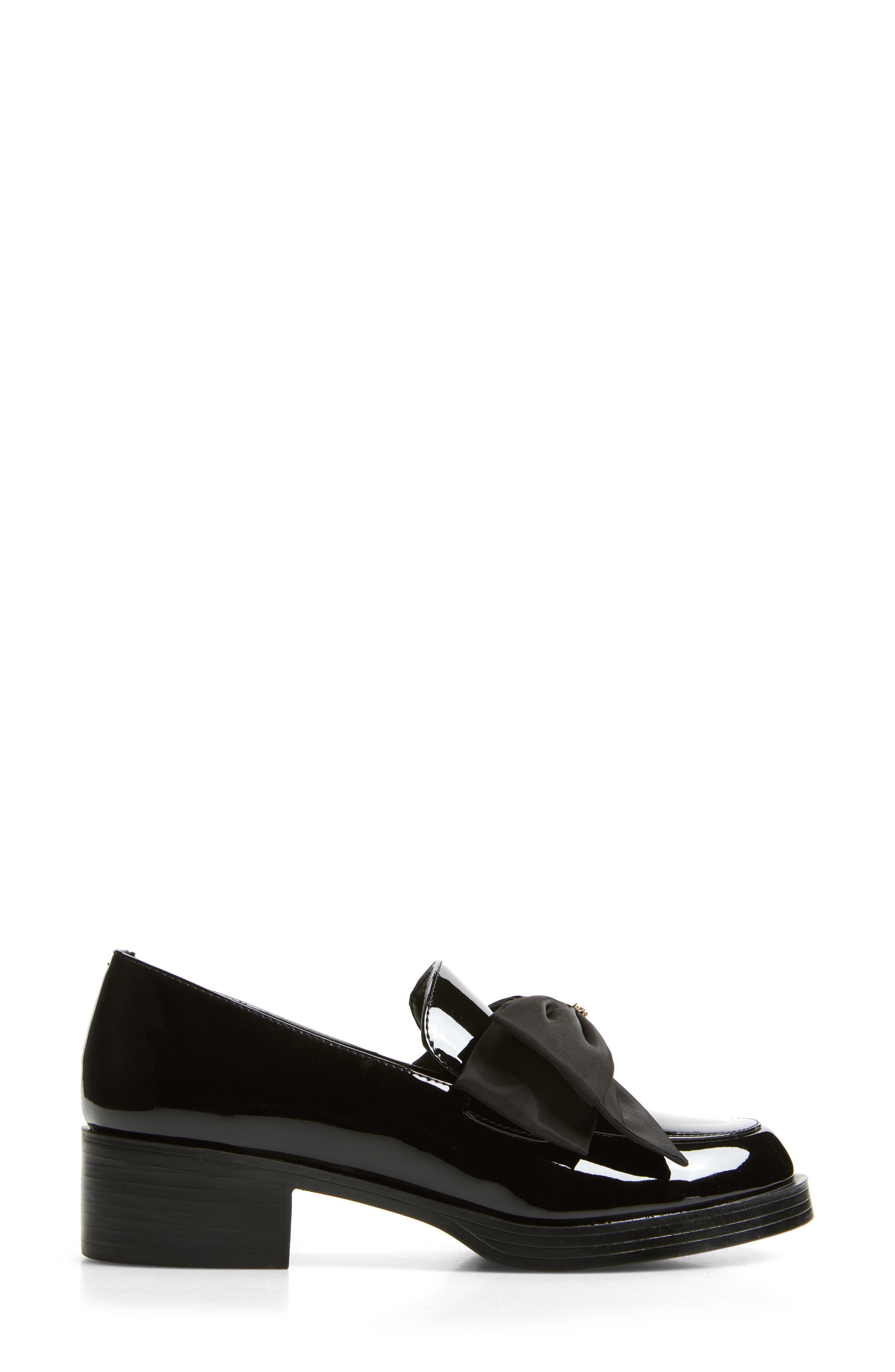 KARL LAGERFELD PARIS Calimesa Bow Loafer, Alternate, color, Black