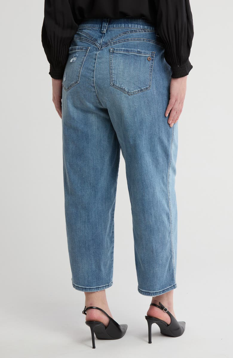 Democracy Skyrise Relaxed Straight Leg Jeans, Alternate, color, Mid Blue Vintage