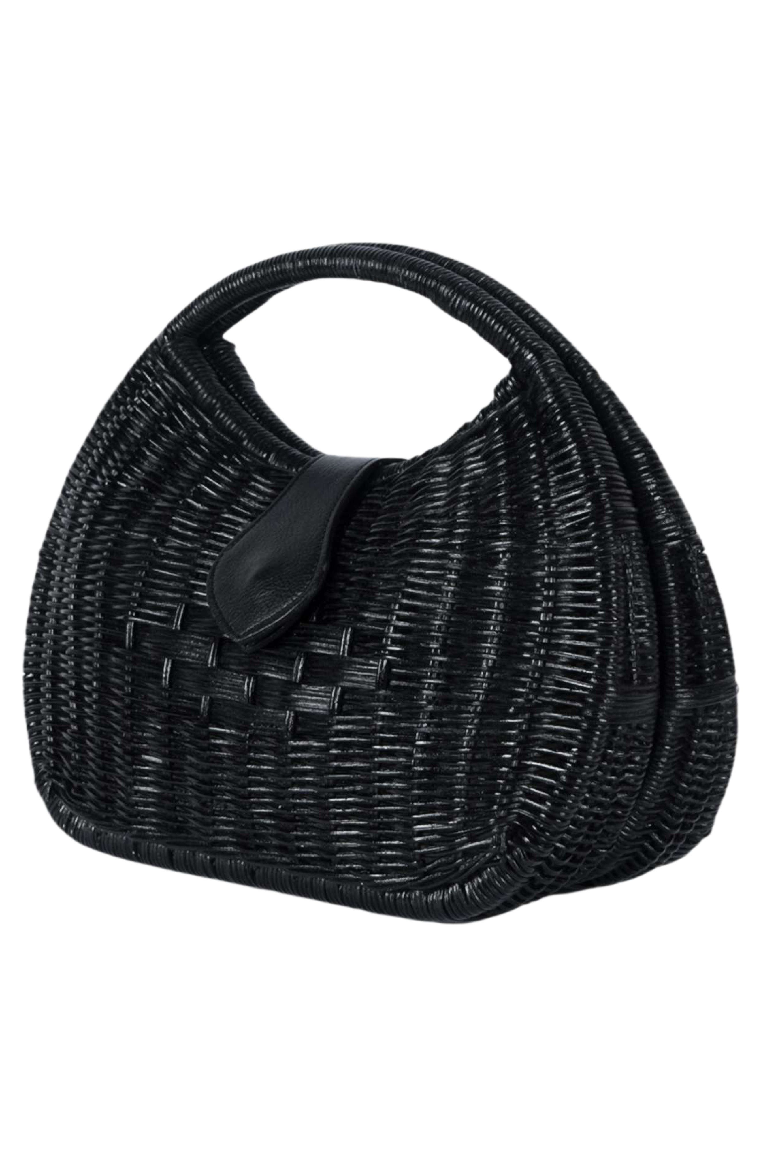 Jelavu Artemiss Rattan Half Moon Clutch, Alternate, color, 