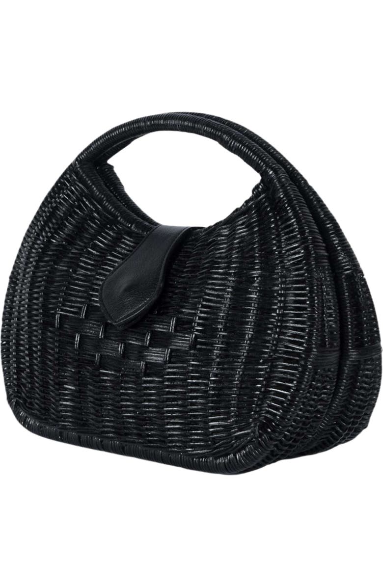 Jelavu Artemiss Rattan Half Moon Clutch, Alternate, color,