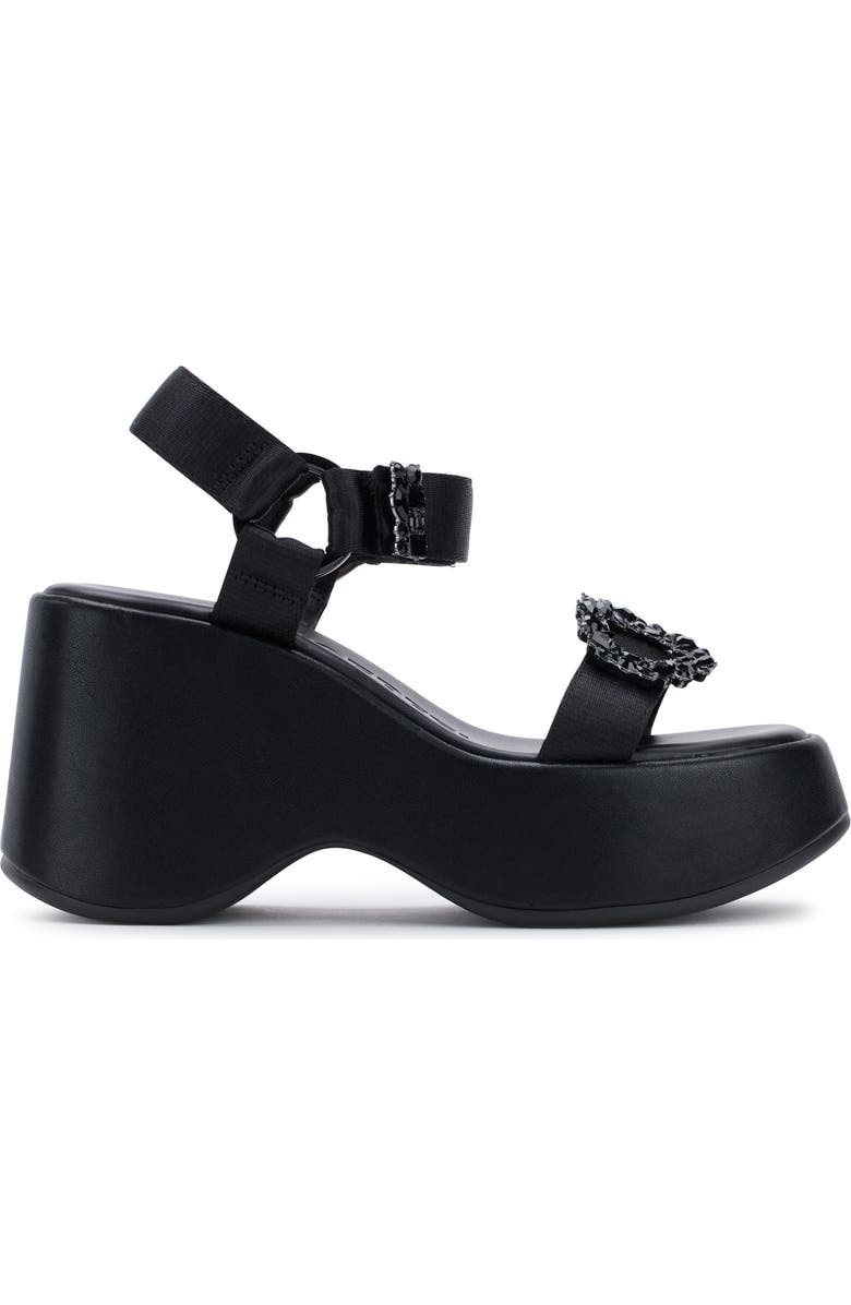 KARL LAGERFELD PARIS Kiana Platform Sandal, Alternate, color,