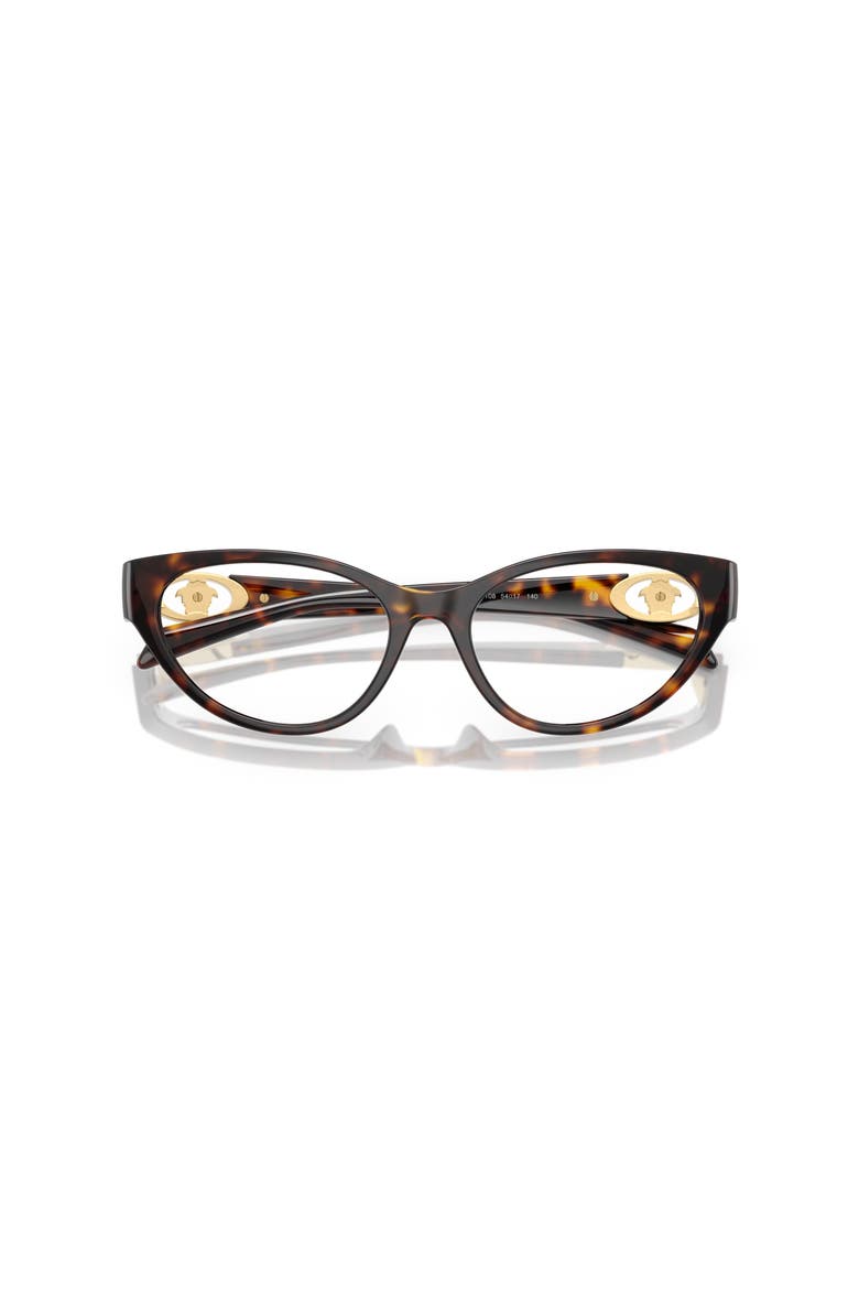 52mm Cat Eye optical glasses, Alternate, color, Tortoise