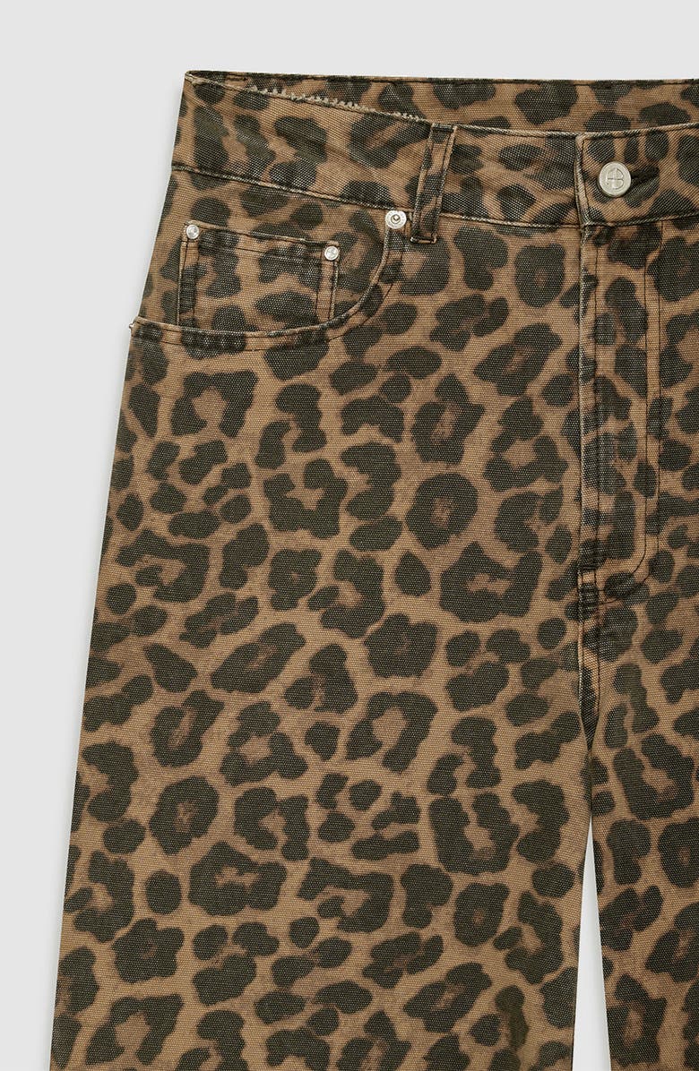 ANINE BING Hugh Jean, Alternate, color, Black / Brown Leopard
