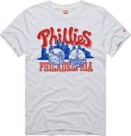 Homage Men's Homage Ash Philadelphia Phillies Tri-Blend Hyperlocal T-Shirt