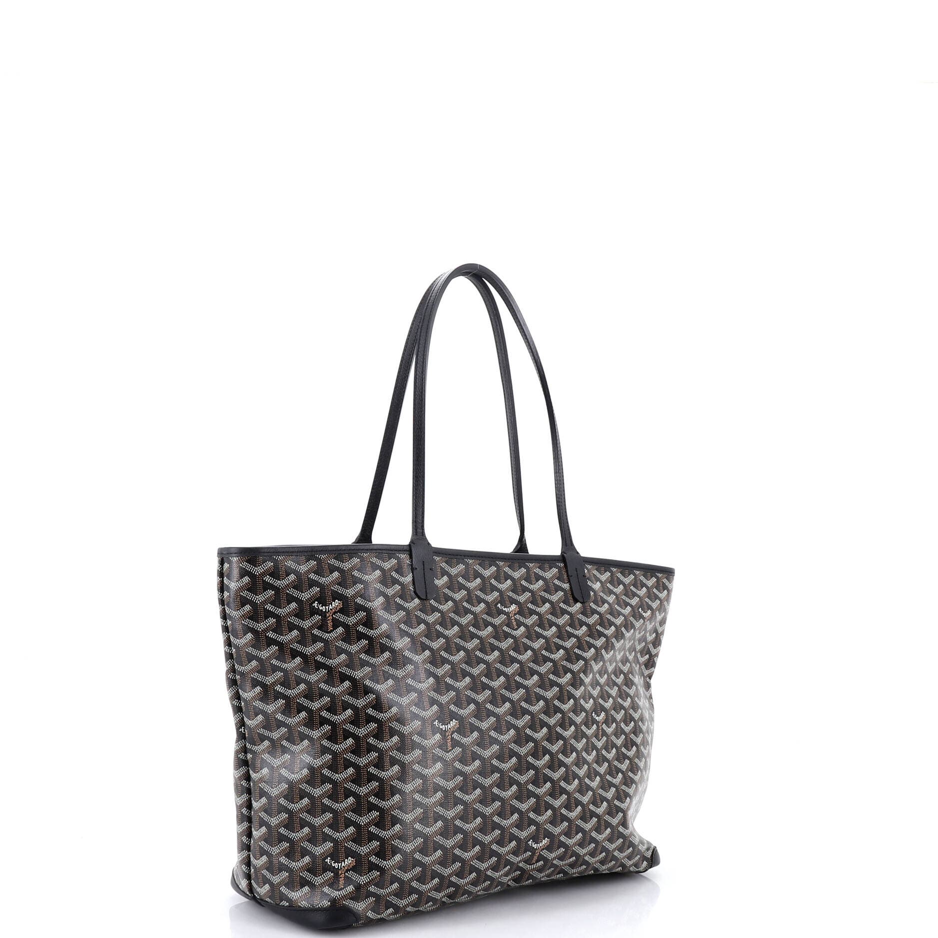 Pre-Owned Goyard Artois Tote Coated Canvas MM, Alternate, color, Black