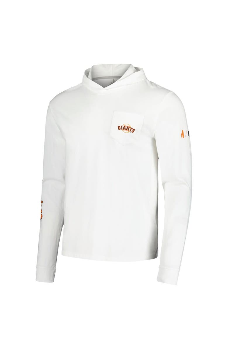 johnnie-O Men's johnnie-O White San Francisco Giants Eddie Long Sleeve Hoodie T-Shirt, Alternate, color, White
