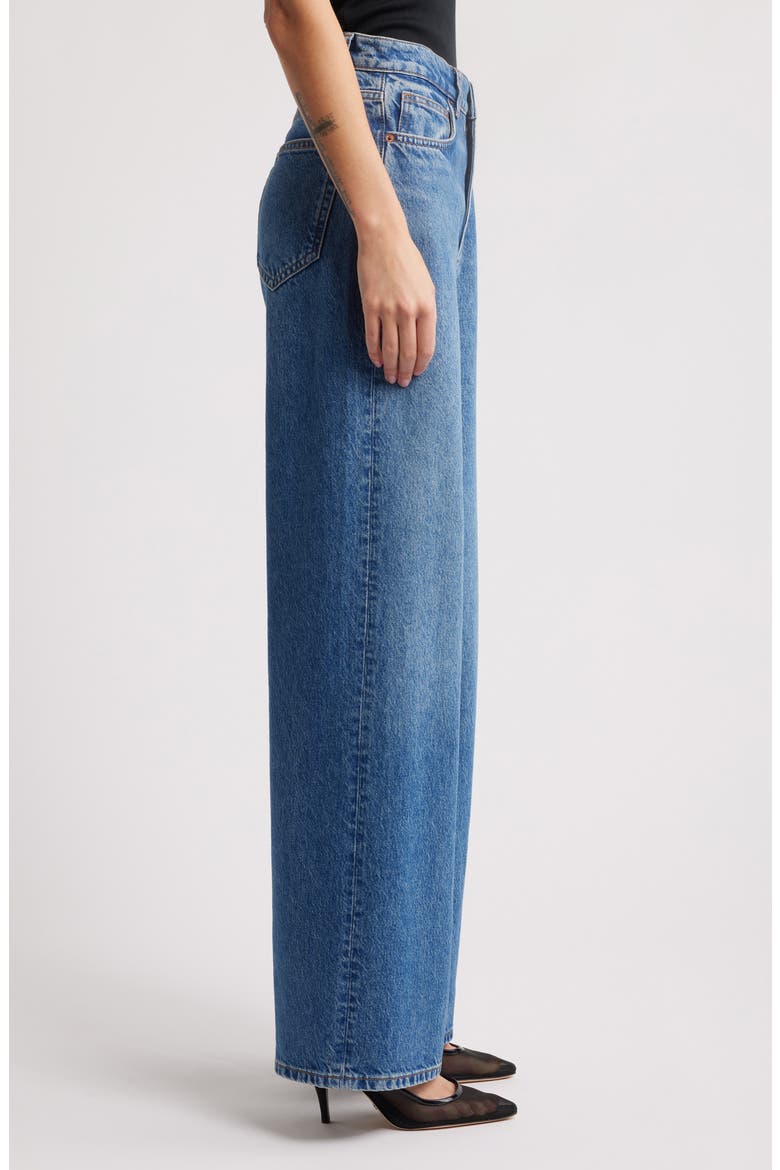 Wes High Waist Wide Leg Jeans, Alternate, color, PELICAN