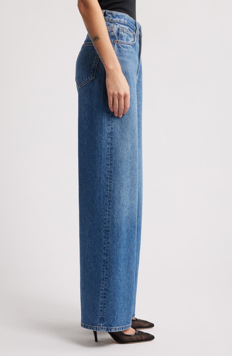 Reformation Wes High Waist Wide Leg Jeans, Alternate, color, Pelican