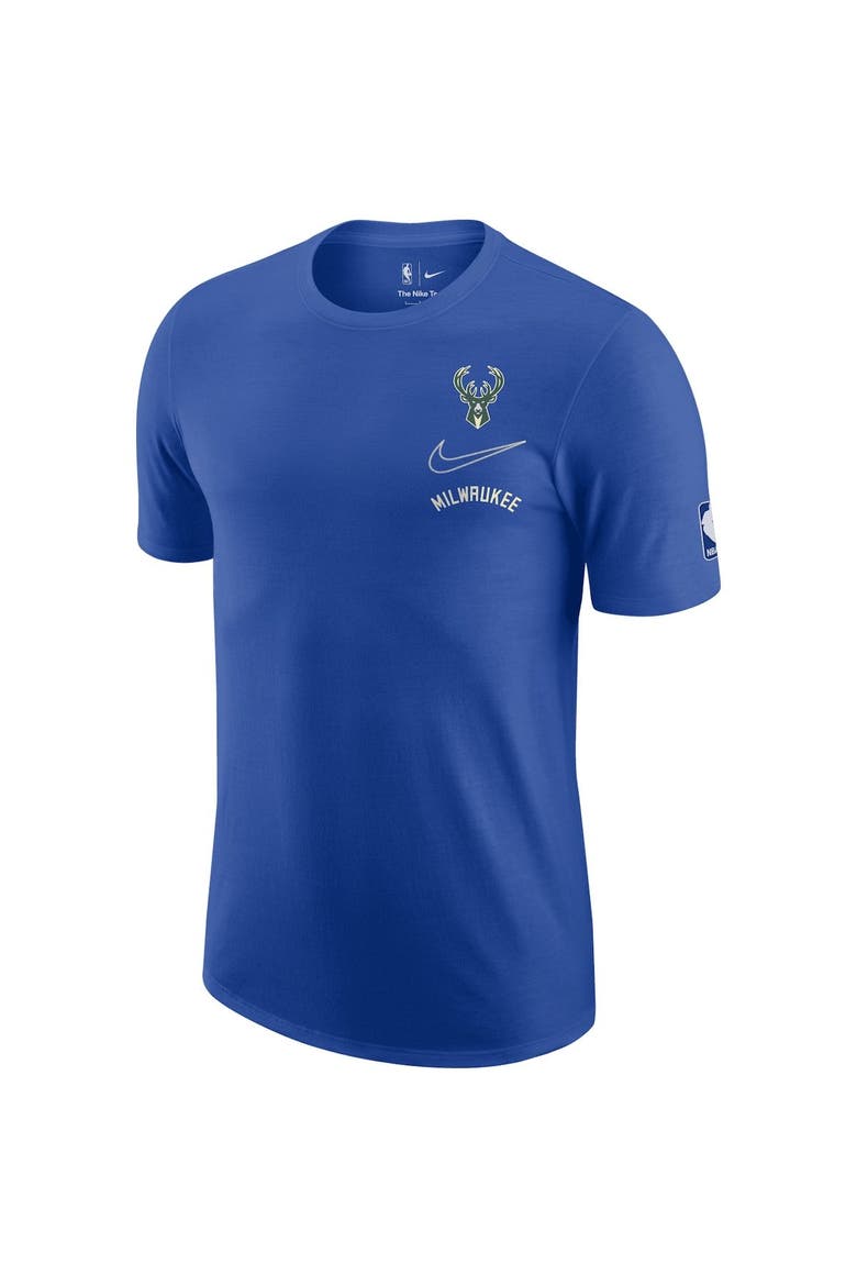 Men's Nike Royal Milwaukee Bucks 2022/23 City Edition Courtside Max90 Vintage Wash T-Shirt, Alternate, color, Royal