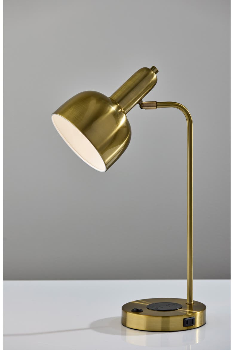 Rico Supercharger Desk Lamp, Alternate, color, ANTIQUE BRASS