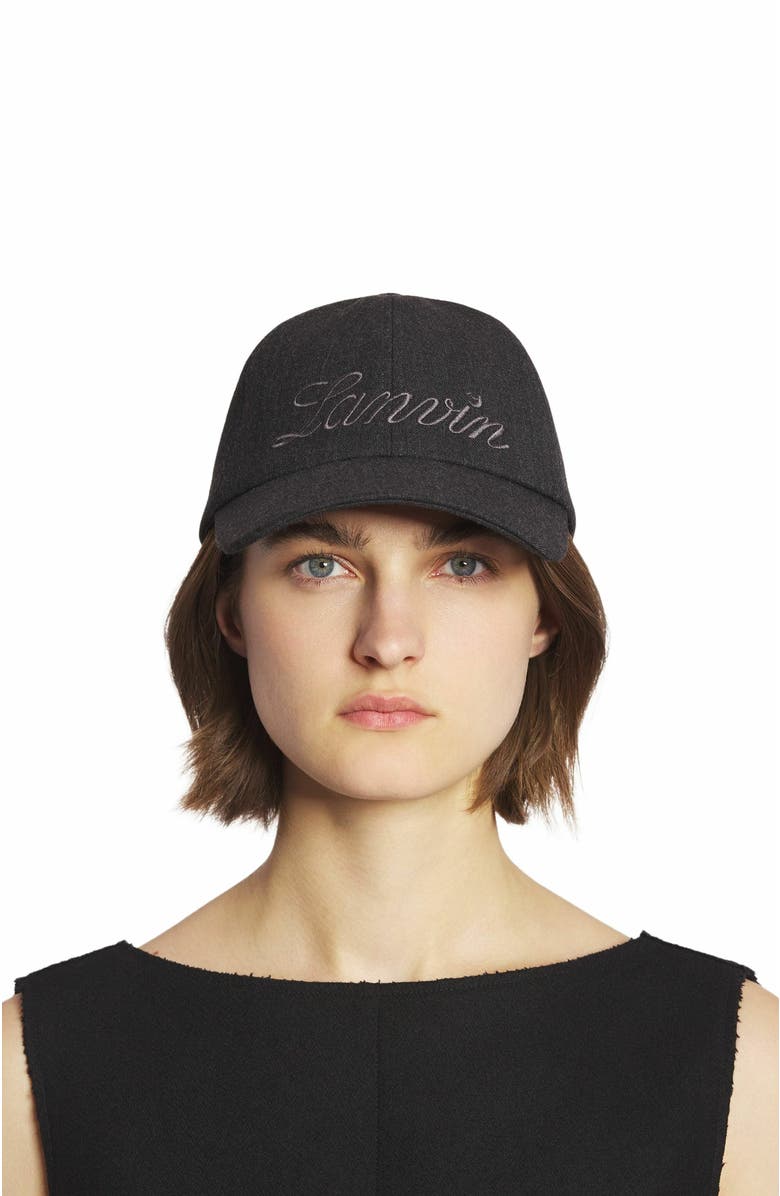 Lanvin Script Wool Cap, Alternate, color,