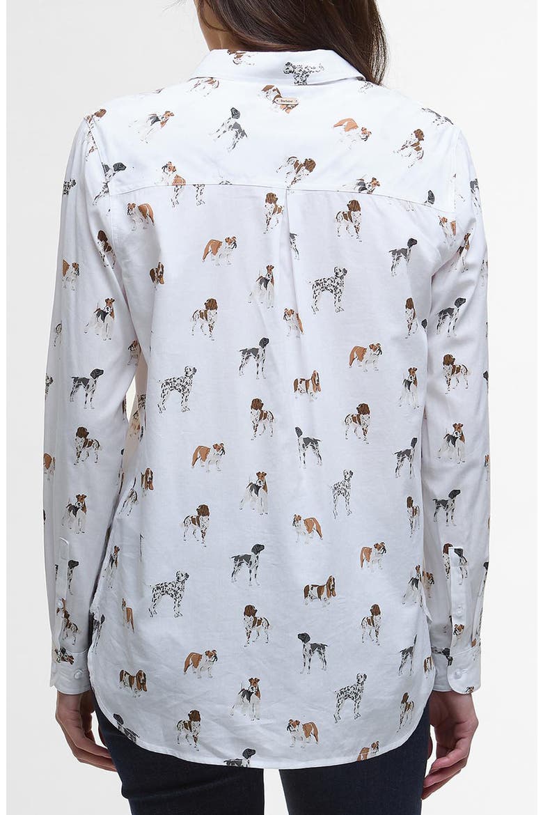 Safari Dog Print Button-Up Shirt, Alternate, color, DOG PRINT
