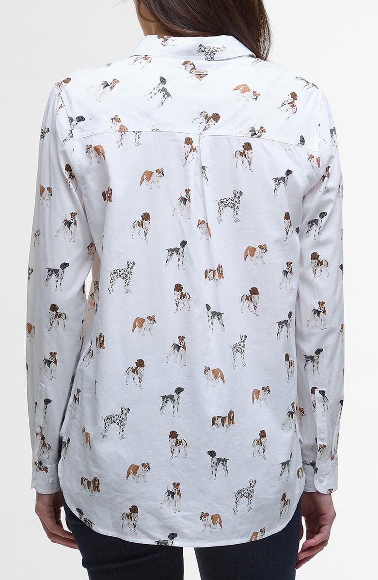 Barbour Safari Dog Print Button-Up Shirt, Alternate, color, Dog Print