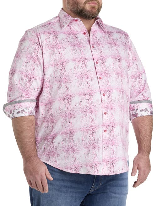 Robert Graham by Dxl Big & Tall Dreamweaver Sport Shirt in Pink  product