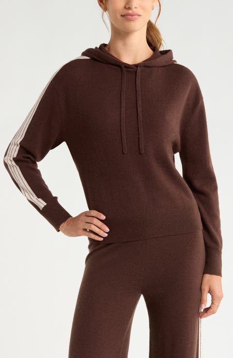 Wool & Cashmere Stripe Hoodie