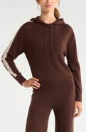 Zella Wool & Cashmere Stripe Hoodie