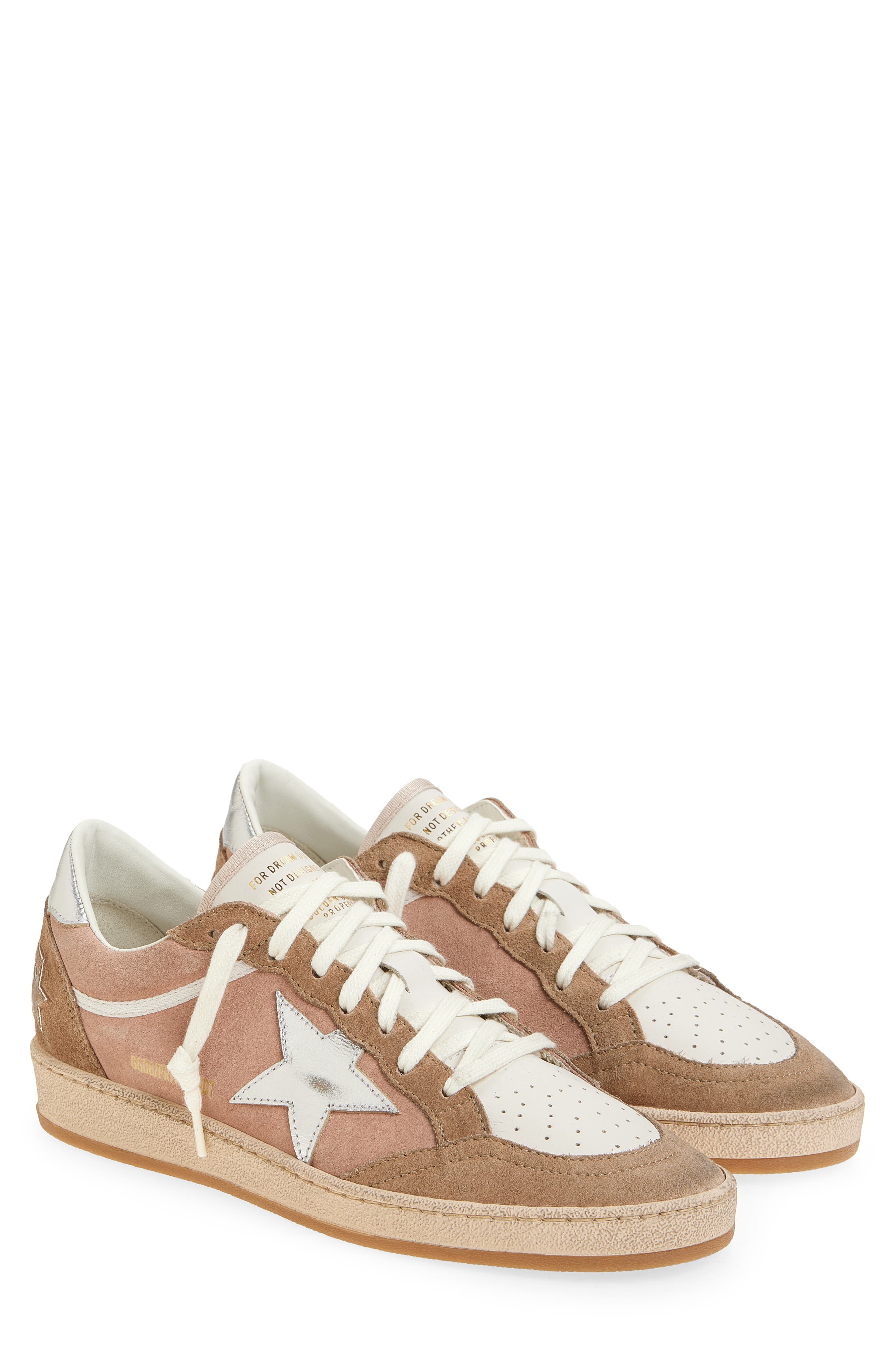 Golden Goose Ball Star Low Top Sneaker, Main, color, Pink/ Warm Beige/ Cream