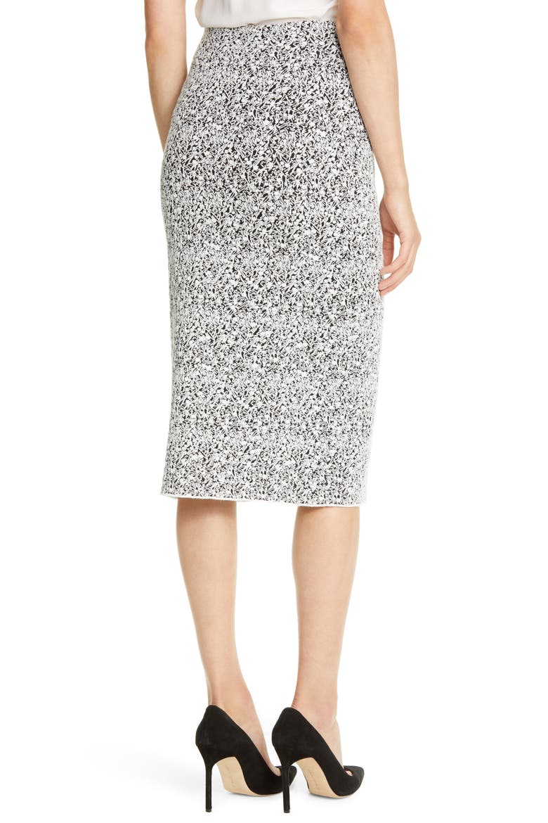 Fucille Knit Midi Pencil Skirt, Alternate, color, BLACK FANTASY