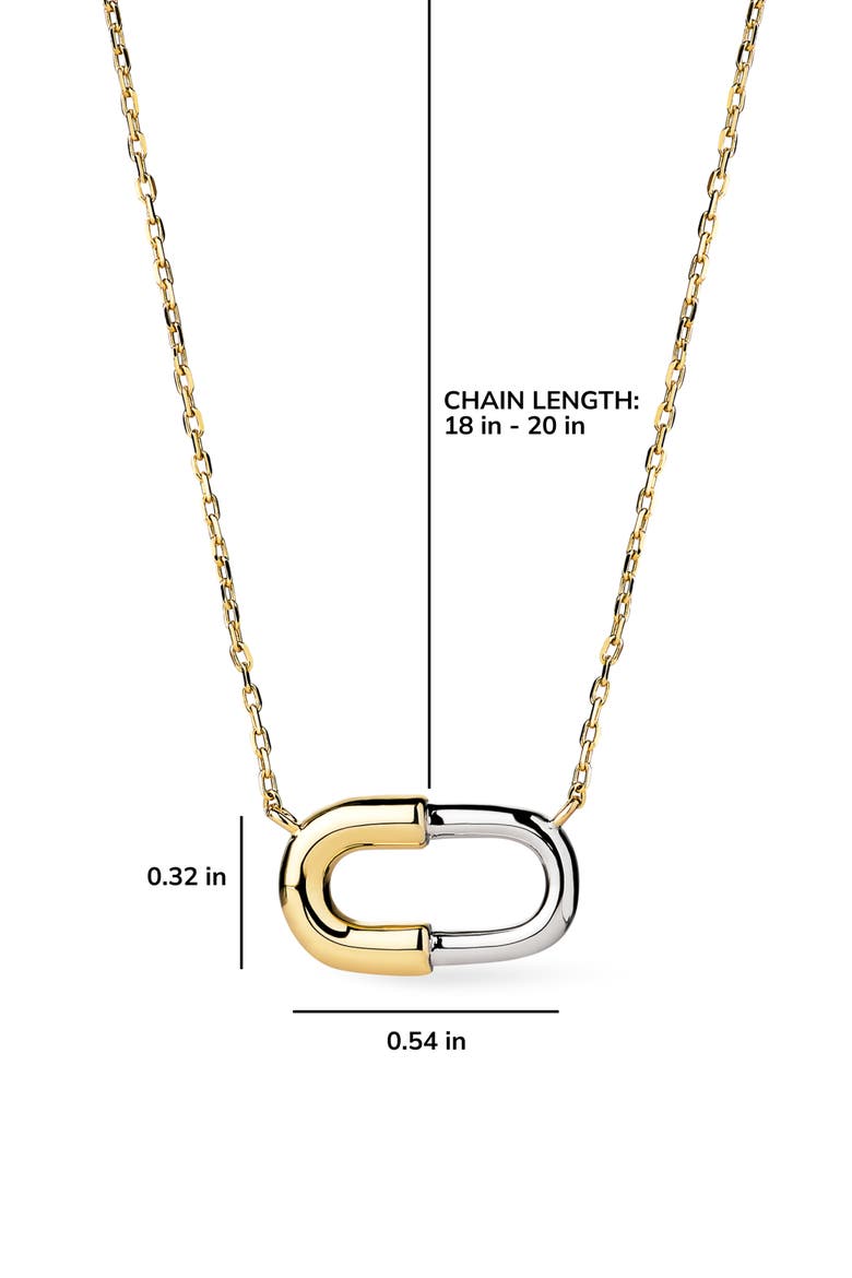 Black Mini Micropavé Necklace, Alternate, color, GOLD / SILVER / CLEAR