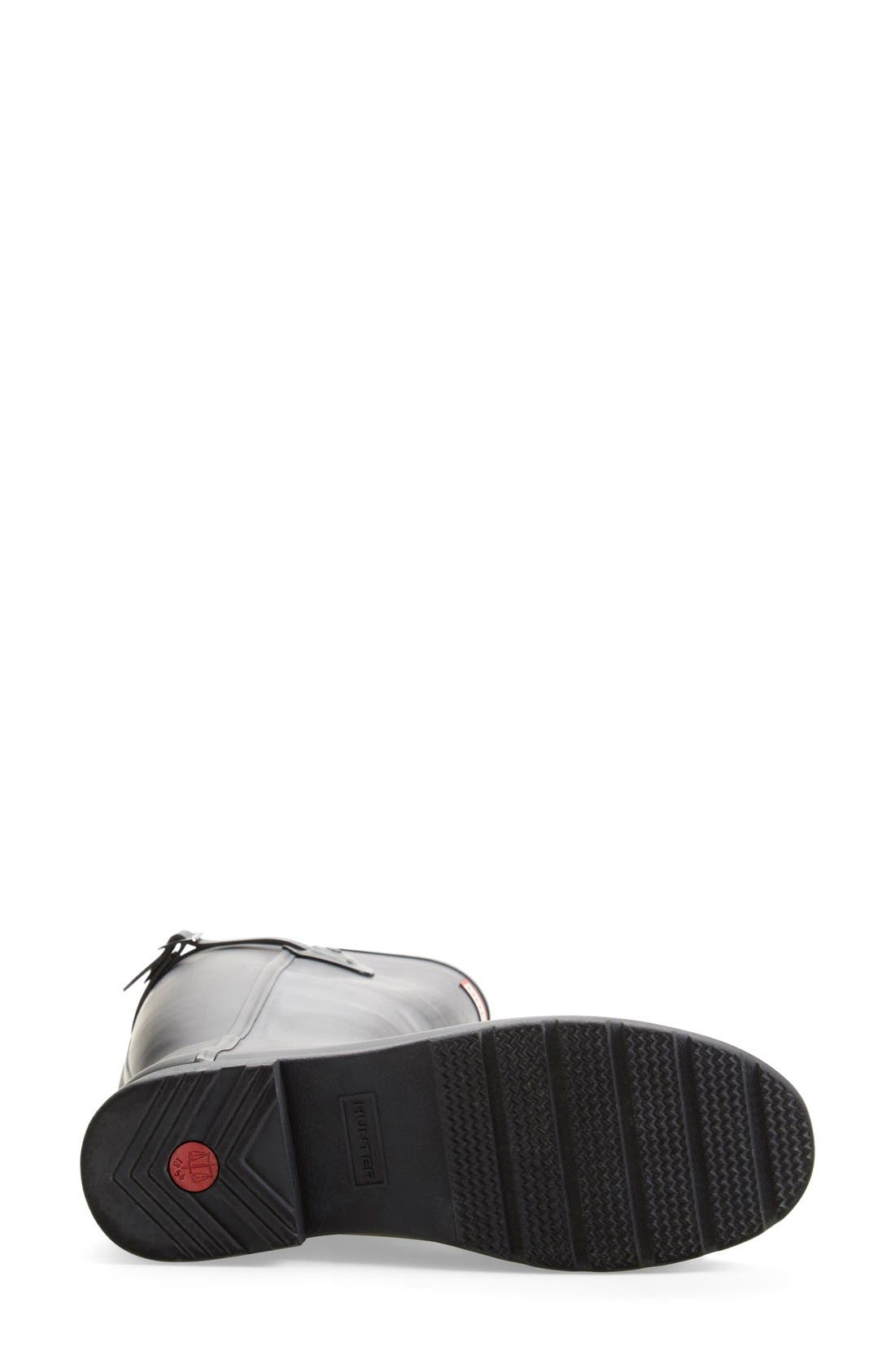 'Original Refined' Rain Boot, Alternate, color, BLACK