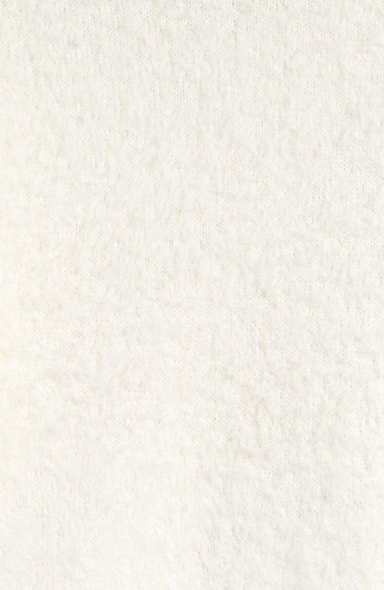 Nordstrom Kids' Eyelash Knit Crop Sweater, Alternate, color, Ivory Egret