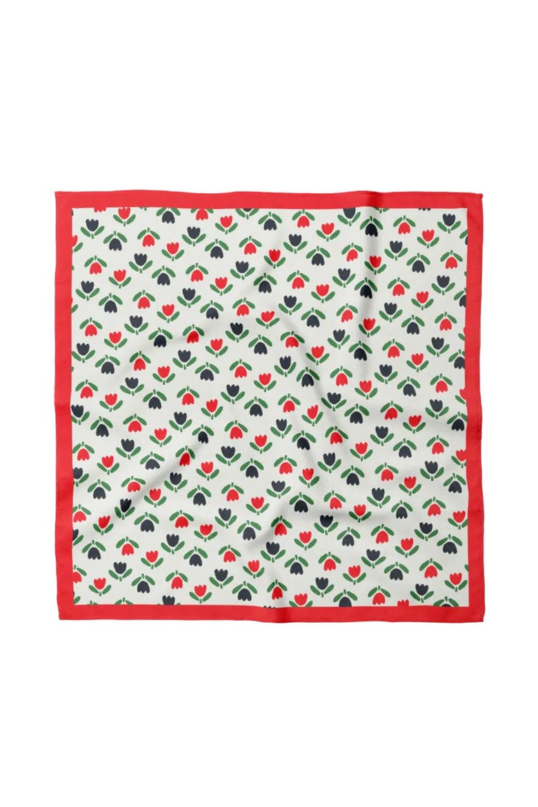 Tulip Cotton Bandana, Main, color, Red