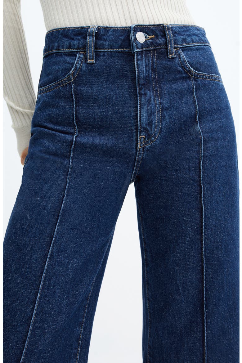 Laila High Waist Pintuck Jeans, Alternate, color, OPEN BLUE