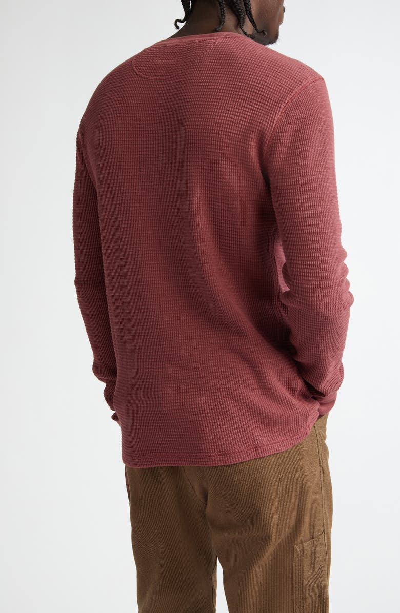 Double RL Garment Dye Waffle Knit Henley, Alternate, color,