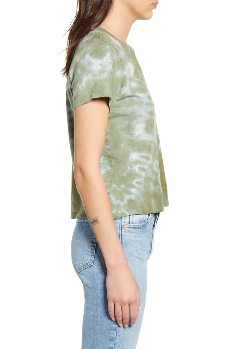 Linda Tie Dye Boxy Organic Cotton T-Shirt, Alternate, color, CHAMELEON