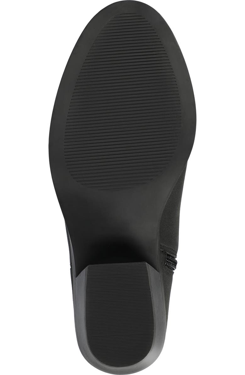 Journee Collection Eyelet Block Heel Bootie, Alternate, color, Black
