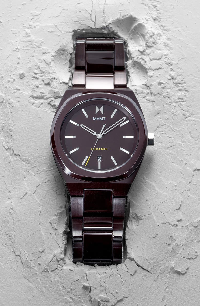 MVMT Odyssey II Ceramic Bracelet Watch, 40mm, Alternate, color,