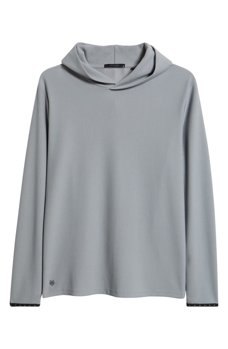 Greyson Traverse Waffle Hoodie, Alternate, color, Pacific Fog