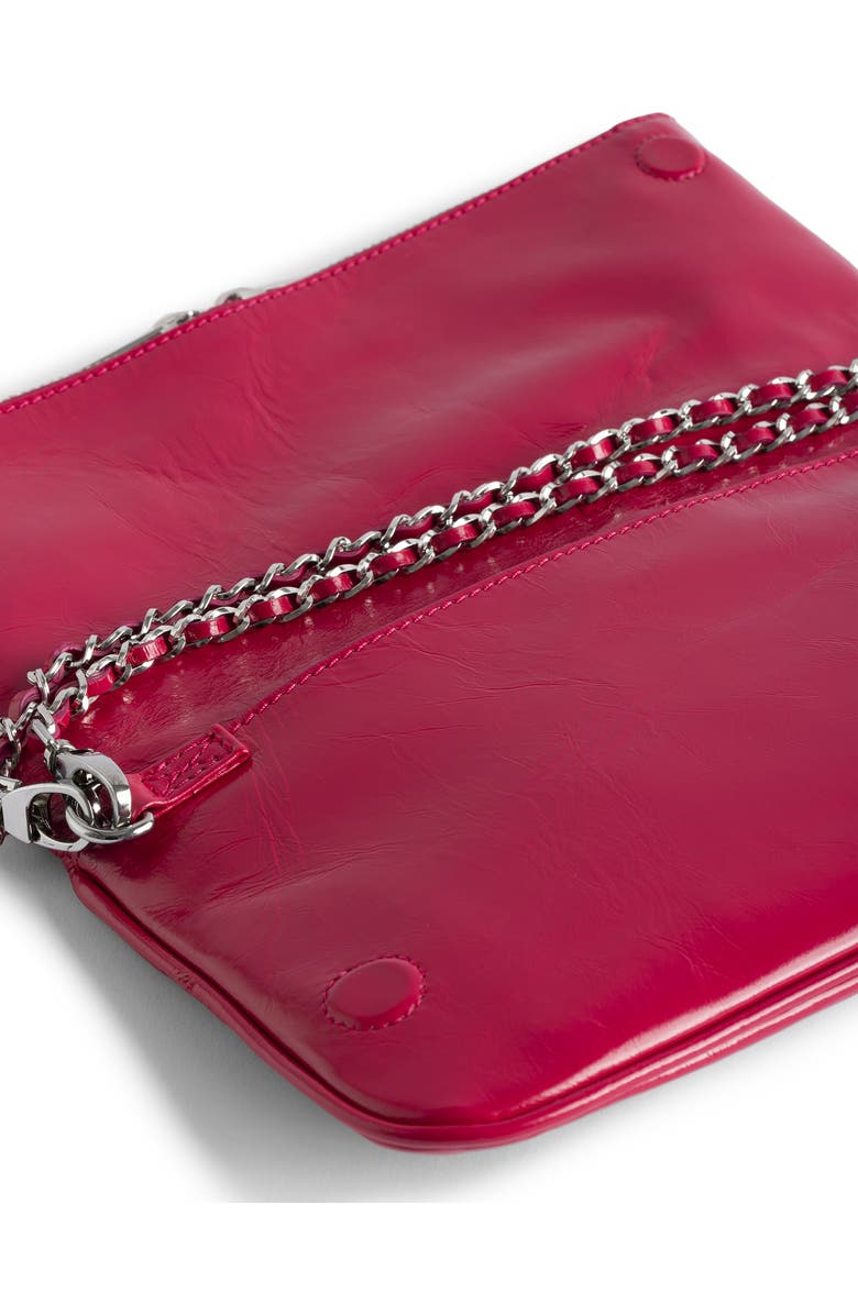 Zadig & Voltaire Rock Vintage Patent Crossbody Bag, Alternate, color,