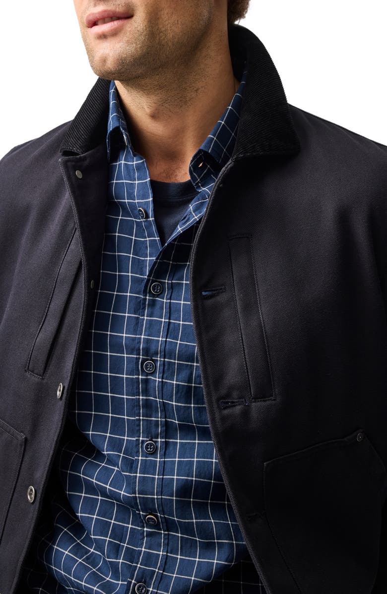 Rodd & Gunn Glenrock Windowpane Check Button-Up Shirt, Alternate, color, Midnight