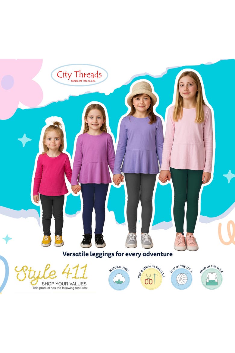 Baby Girls Soft Fleece Stretch Leggings, Alternate, color, Elf Green