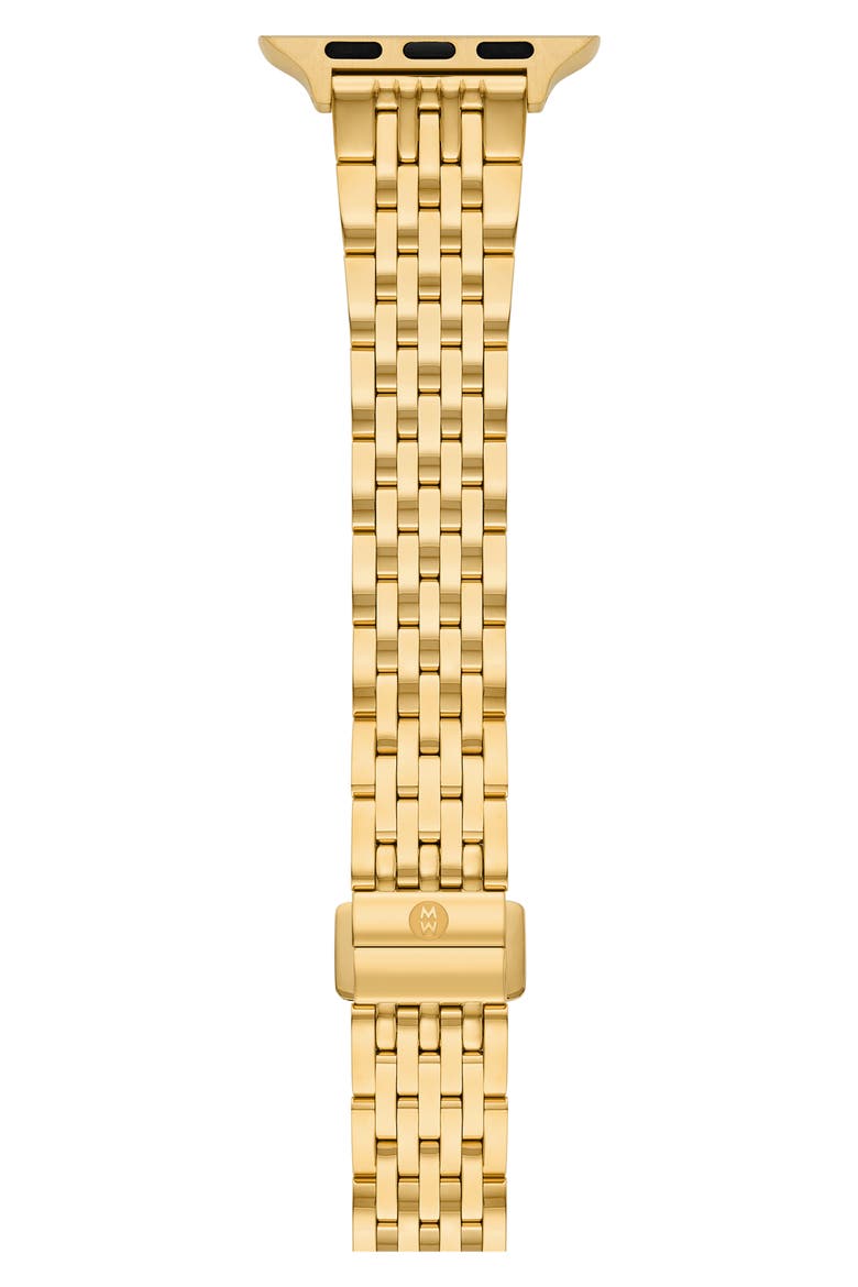 Tapered Apple Watch® Bracelet Watchband, Alternate, color, GOLD