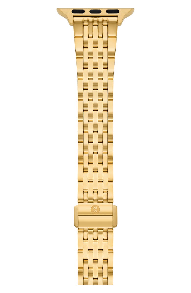 MICHELE Tapered Apple Watch<sup>®</sup> Bracelet Watchband, Alternate, color, Gold
