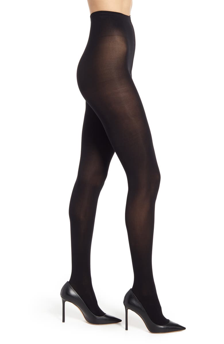 Swedish Stockings Olivia Premium Semi Opaque Tights, Main, color, Black