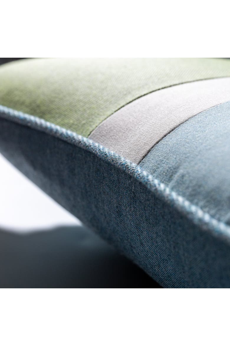 Composition Indoor & Outdoor Woven Accent Pillow & Insert, Alternate, color, Seaglass