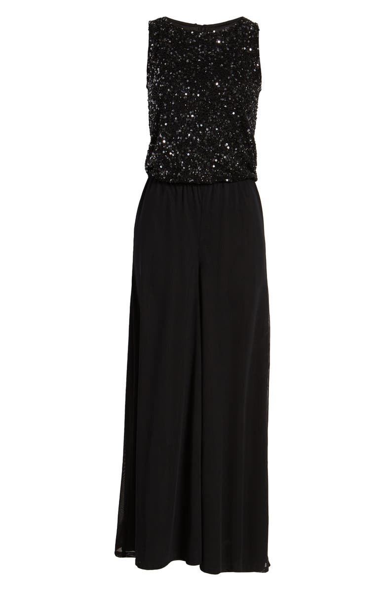 Pisarro Nights Sequin Wide Leg Jumpsuit, Alternate, color, 